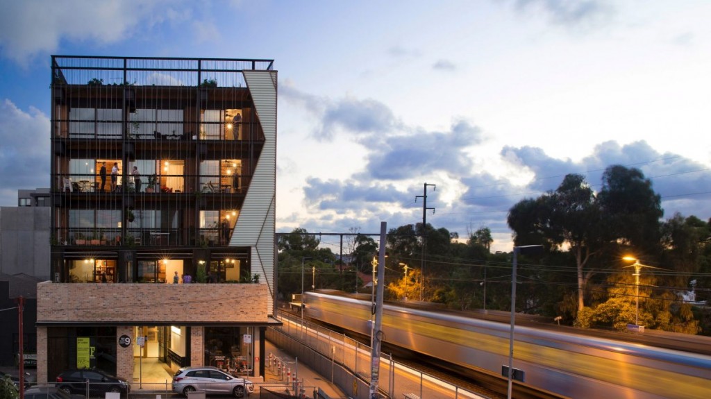 The Commons, a block of 24 apartments in Florence Street, Brunswick, designed by Breathe Architecture. Photo: Andrew Wuttke