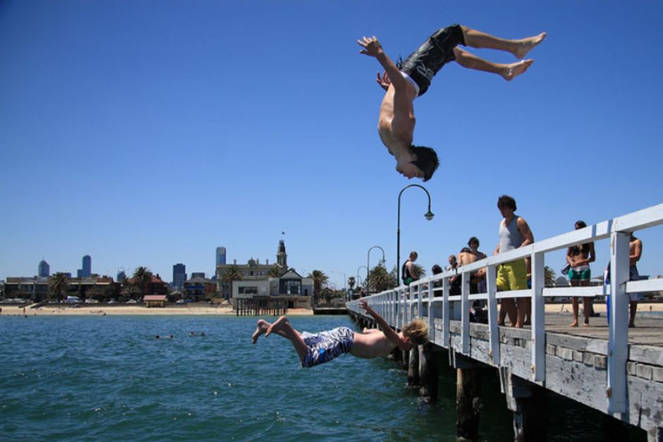 Areas like Middle Park pier are popular during Melbourne's summer.